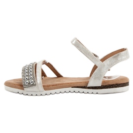 Groto Gogo Sandalias con purpurina gris 4
