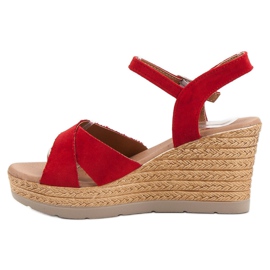 SHELOVET Sandalias rojas rojo 4