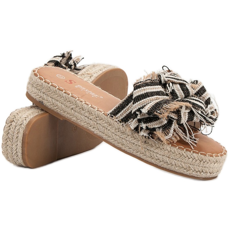 Seastar Pantuflas Rayas marrón 1 Seastar Pantuflas Rayas marrón 1