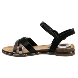 SHELOVET Sandalias casuales negro 3