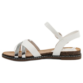 SHELOVET Sandalias casuales blanco 5