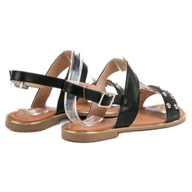 Cm Paris Sandalias con diamantes de imitación negro 4