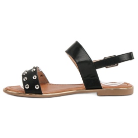 Cm Paris Sandalias con diamantes de imitación negro 3