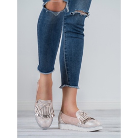Balada Mocasines con flecos rosado 2