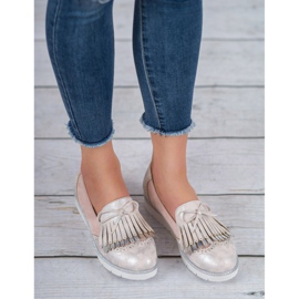 Balada Mocasines con flecos rosado 3