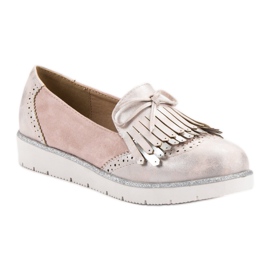 Balada Mocasines con flecos rosado 4