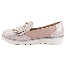 Balada Mocasines con flecos rosado 5