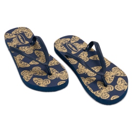 SHELOVET Chanclas ligeras azul marino 1