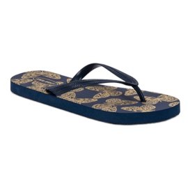 SHELOVET Chanclas ligeras azul marino 2