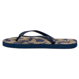 SHELOVET Chanclas ligeras azul marino 3