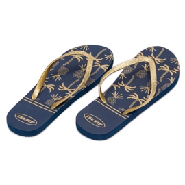 SHELOVET Chanclas ligeras azul amarillo 1