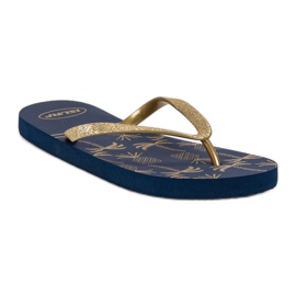 SHELOVET Chanclas ligeras azul amarillo 2