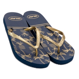 SHELOVET Chanclas ligeras azul amarillo 5