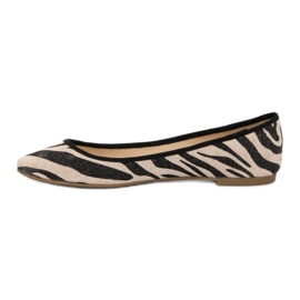 SHELOVET Bailarina Animal Print marrón 4