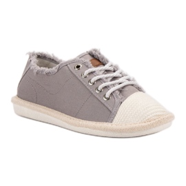 SHELOVET Alpargatas con cordones amarillo 4