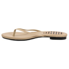 SHELOVET Chanclas clásicas marrón 1