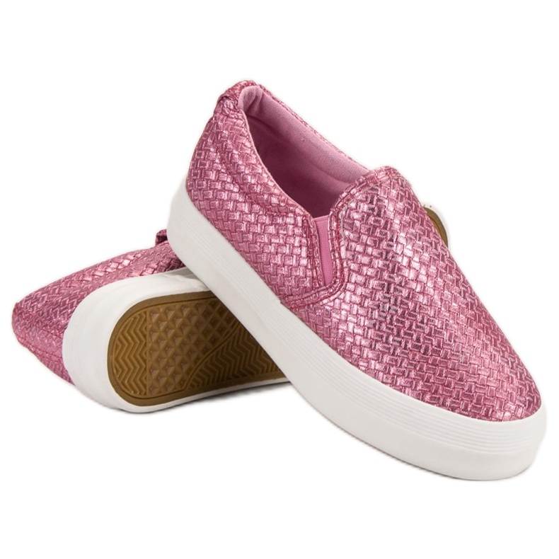 SHELOVET Zapatillas sin cordones rosas rosado 1