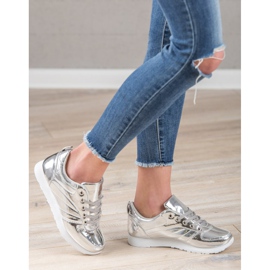 SHELOVET Calzado deportivo lacado gris 5