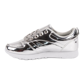 SHELOVET Calzado deportivo lacado gris 3