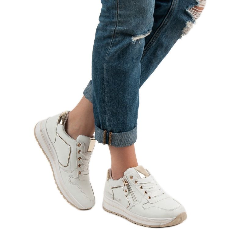 SHELOVET Zapatos deportivos blancos 2