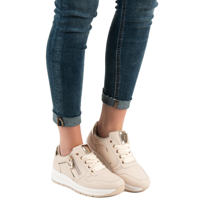 SHELOVET Zapatos deportivos beige 2