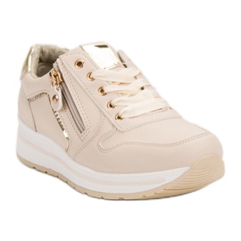 SHELOVET Zapatos deportivos beige 3