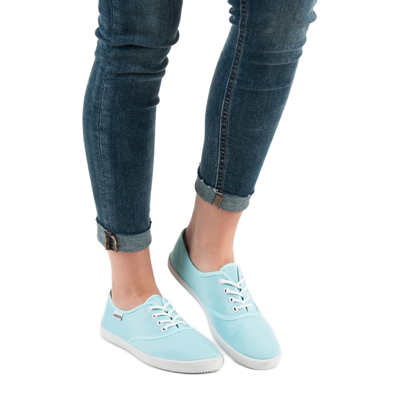 SHELOVET Zapatillas con cordones azul 1