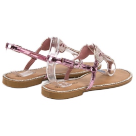 Queentina Cómodas sandalias rosas rosado 1