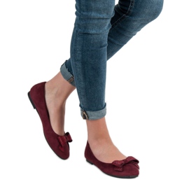 Best Shoes Bailarinas granate rojo 2