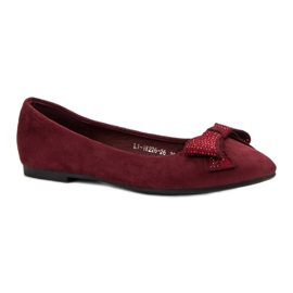 Best Shoes Bailarinas granate rojo 4