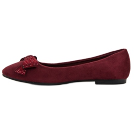 Best Shoes Bailarinas granate rojo 5