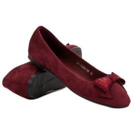 Best Shoes Bailarinas granate rojo 6