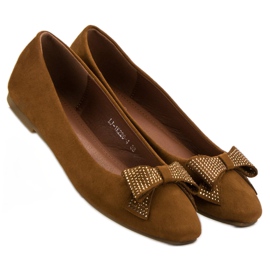 Best Shoes Bailarinas camel marrón 6