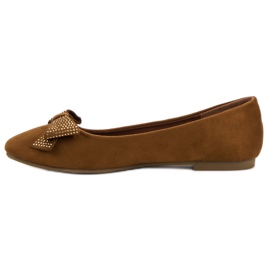 Best Shoes Bailarinas camel marrón 4