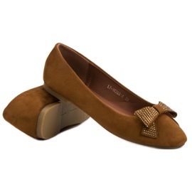 Best Shoes Bailarinas camel marrón 5