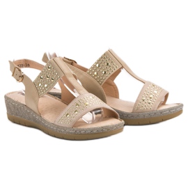 Kylie Sandalias en la plataforma beige 6