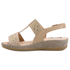 Kylie Sandalias en la plataforma beige 4