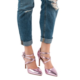 Kylie Pendientes brillantes de moda rosado 6