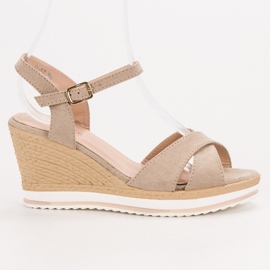 Anesia Paris Sandalias beige de moda 4