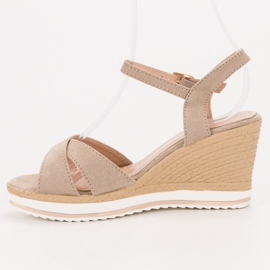 Anesia Paris Sandalias beige de moda 1