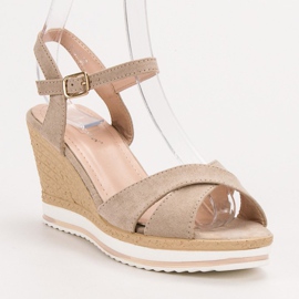 Anesia Paris Sandalias beige de moda 5