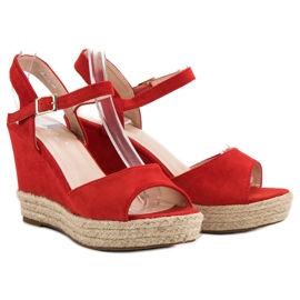 Bello Star Sandalias alpargatas rojo 6
