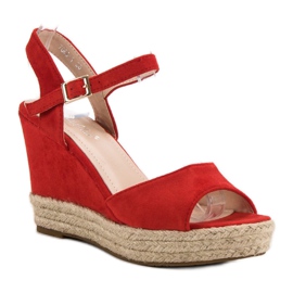 Bello Star Sandalias alpargatas rojo 3