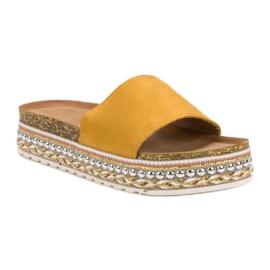 Cm Paris Zapatillas en la plataforma amarillo 2