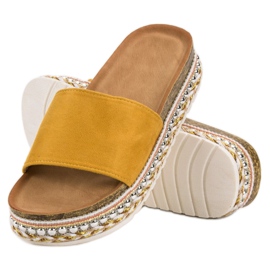 Cm Paris Zapatillas en la plataforma amarillo 4