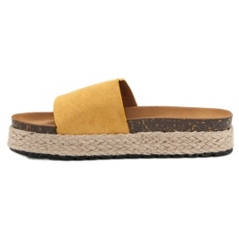 Nio Nio Zapatillas en la plataforma amarillo 3