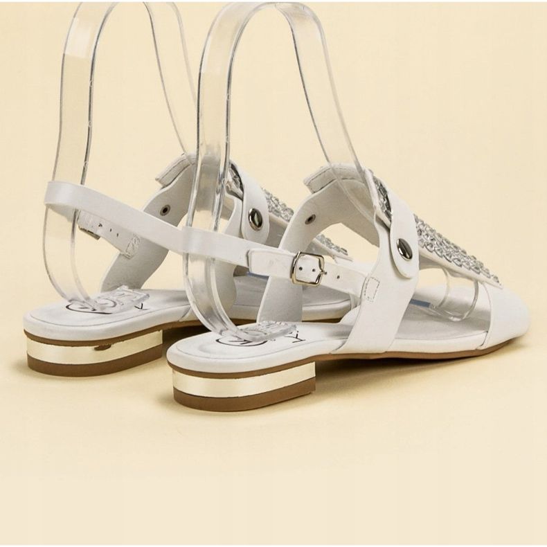 Kylie Sandalias blancas de mujer blanco 1