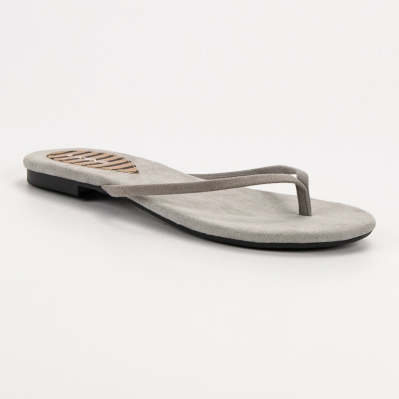 SHELOVET Chanclas clásicas gris 2