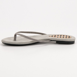 SHELOVET Chanclas clásicas gris 3