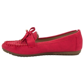 Top Shoes Mocasines calados rojos 5